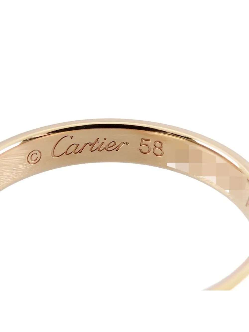 Cartier 1895 Wedding Ring Yellow Gold YG Certificate 58